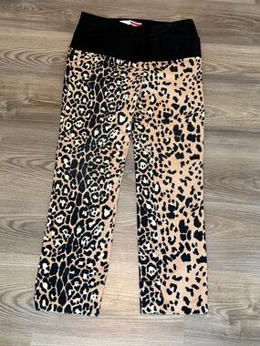Tracy Reese Animal Print Cheetah Capri Cropped Pant Women’s size 4 / 6